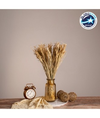 GloboStar® RISEGRASS 36505 Αποξηραμένο Φυτό Ρύζι - Μπουκέτο Διακοσμητικών Κλαδιών Μπεζ Υ60cm - Σετ 105 τμχ